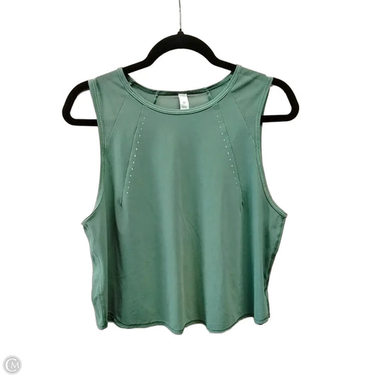 Athletic Tank Top By Lululemon In Green, Size: 10