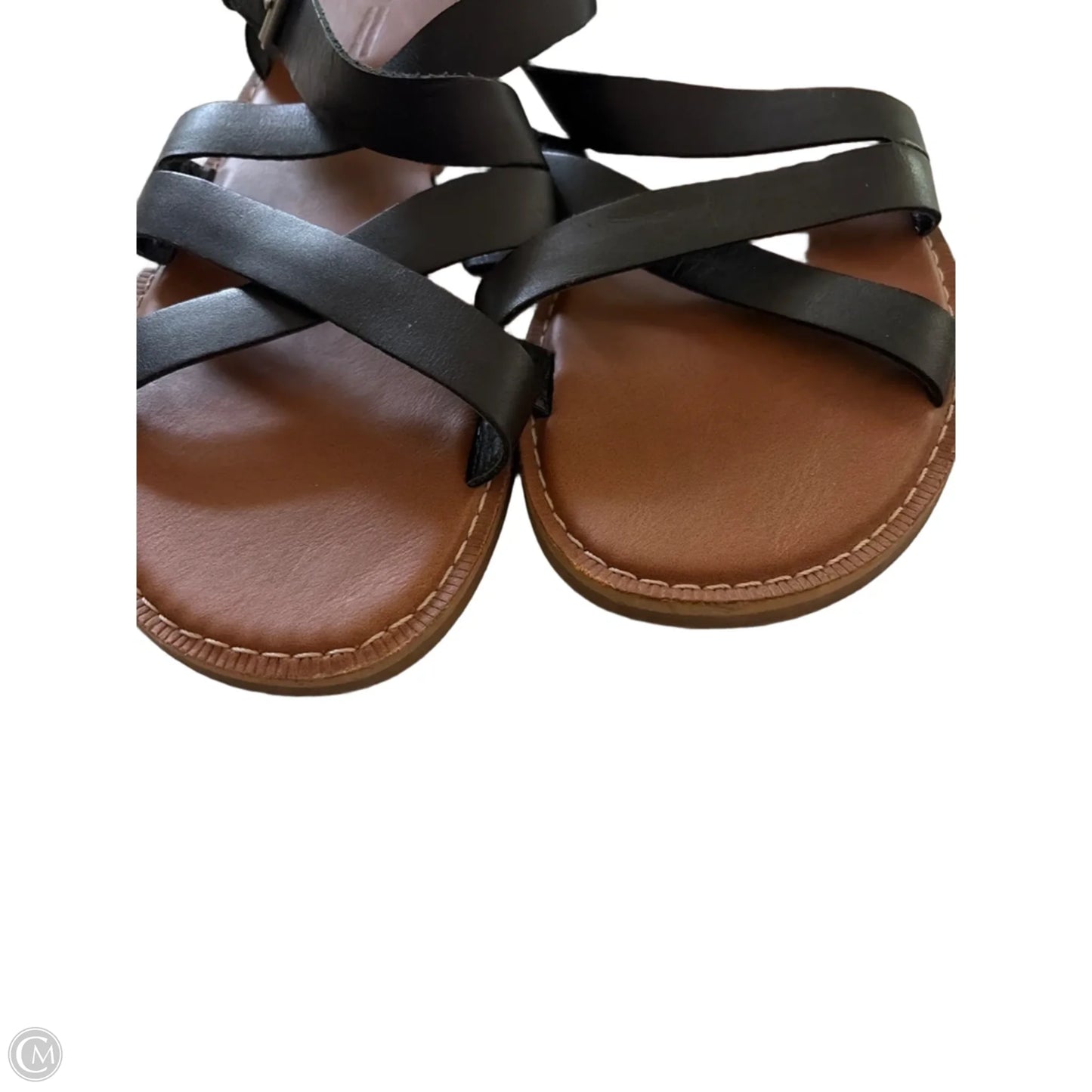 Sandals Flats By Toms In Black, Size: 10