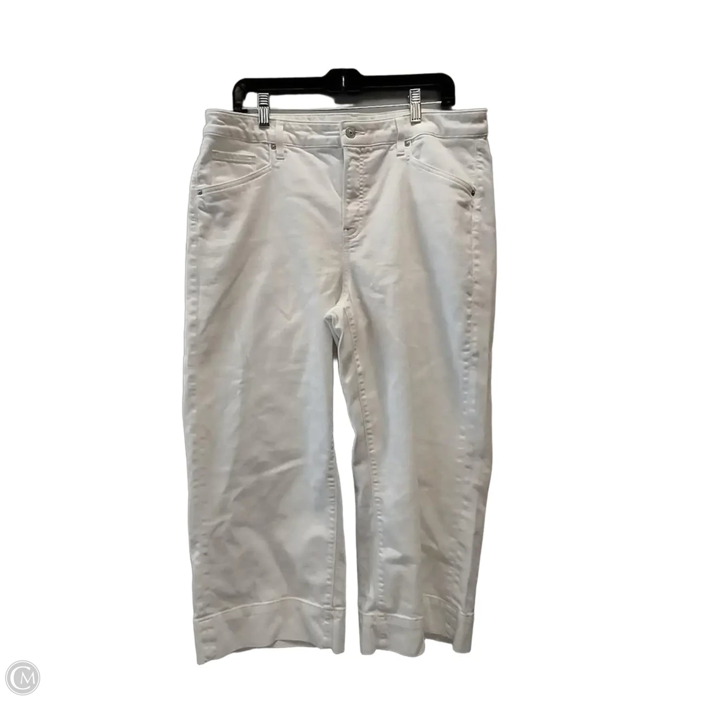 Pants Cropped By Chicos In White, Size: 14