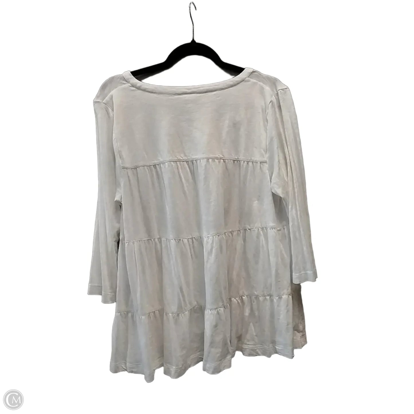 Top Long Sleeve By J. Jill In White, Size: M