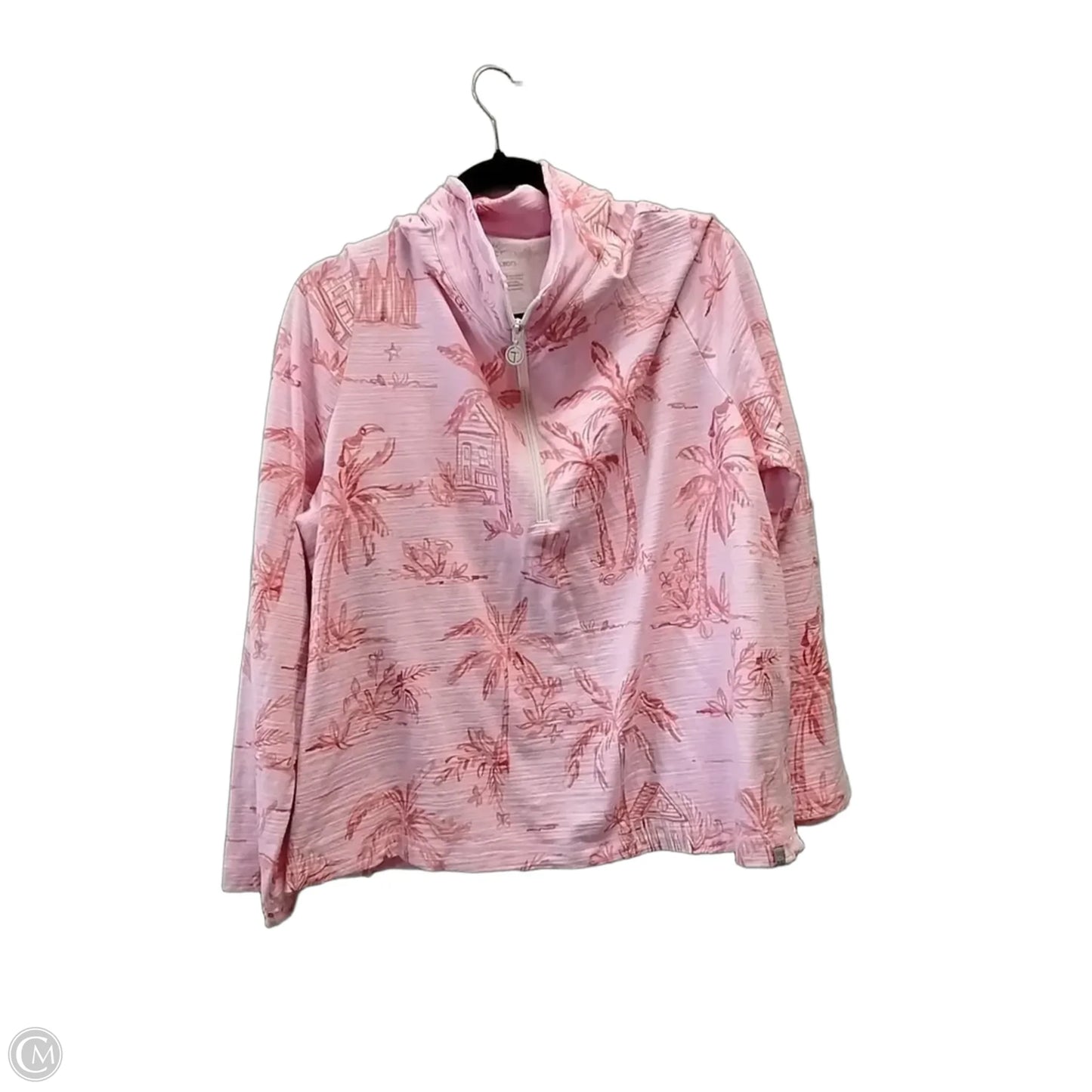 Athletic Jacket By Talbots In Pink, Size: 1x