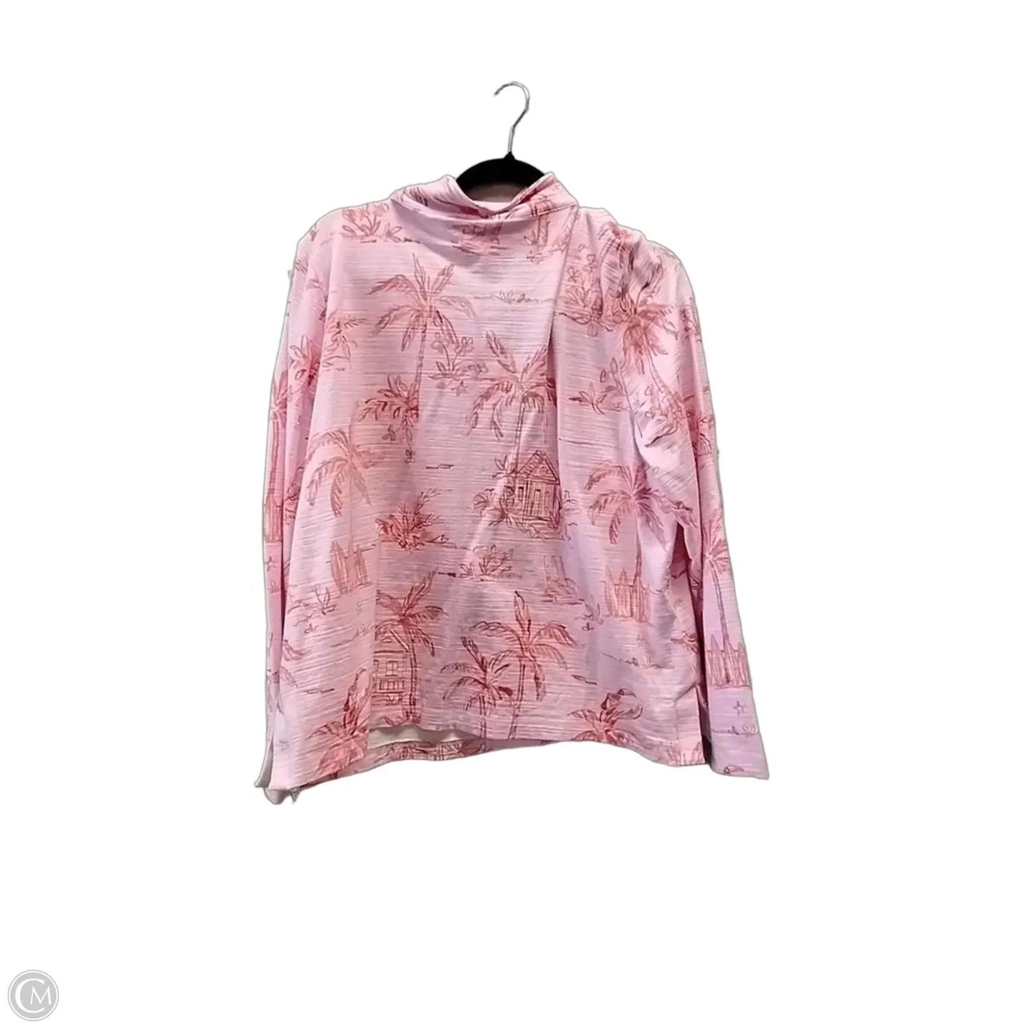 Athletic Jacket By Talbots In Pink, Size: 1x