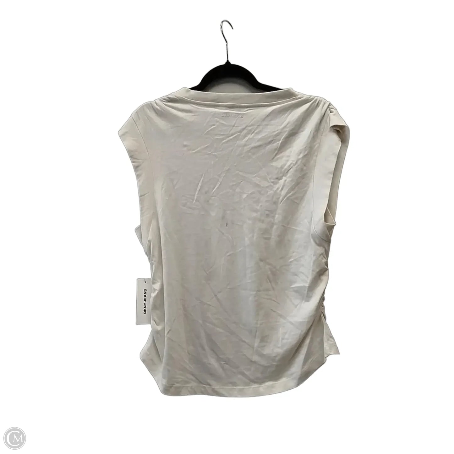 Top Short Sleeve By Dkny In Beige, Size: Xl