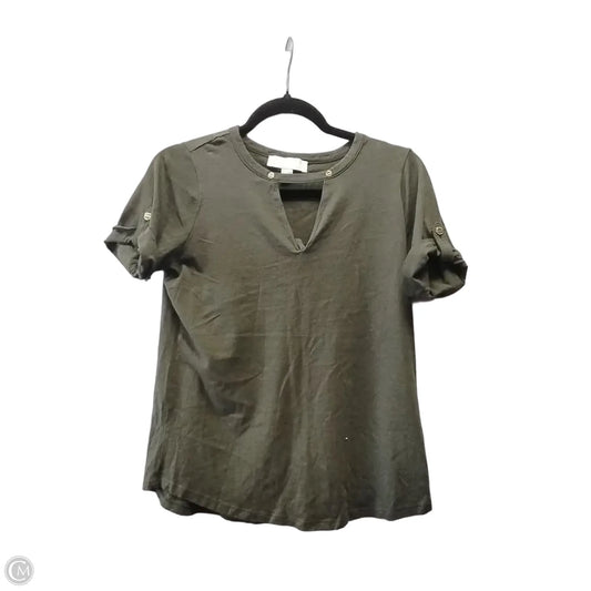Top Short Sleeve By Michael By Michael Kors In Green, Size: M