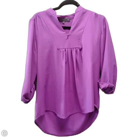 Blouse Long Sleeve By Brixon Ivy In Purple, Size: M
