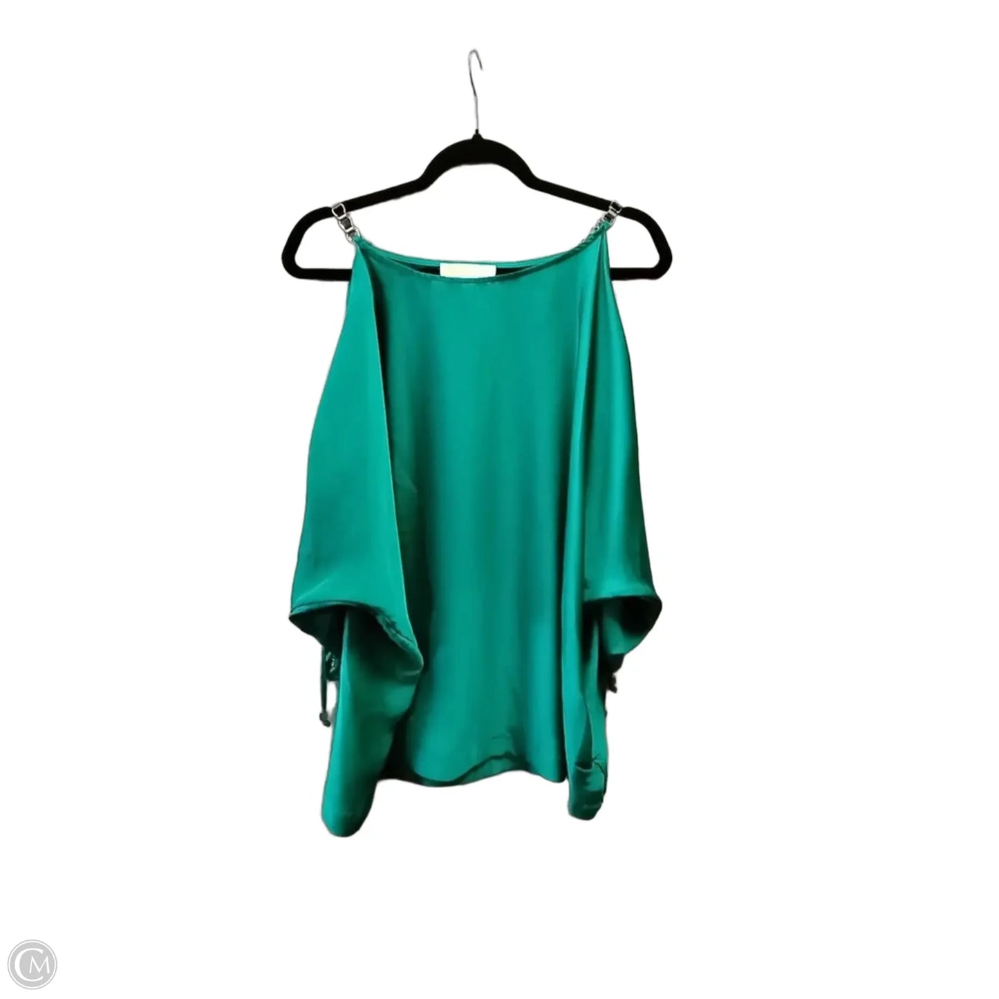 Blouse Long Sleeve By Michael By Michael Kors In Green, Size: L