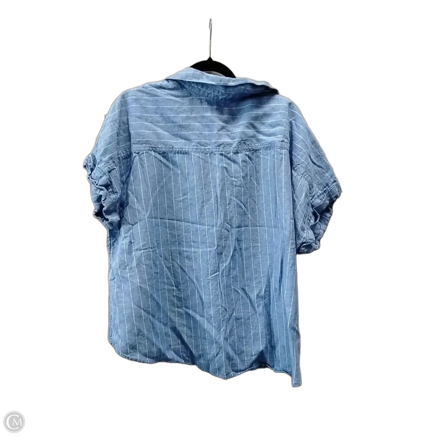 Top Short Sleeve By Chicos In Blue, Size: Xxl