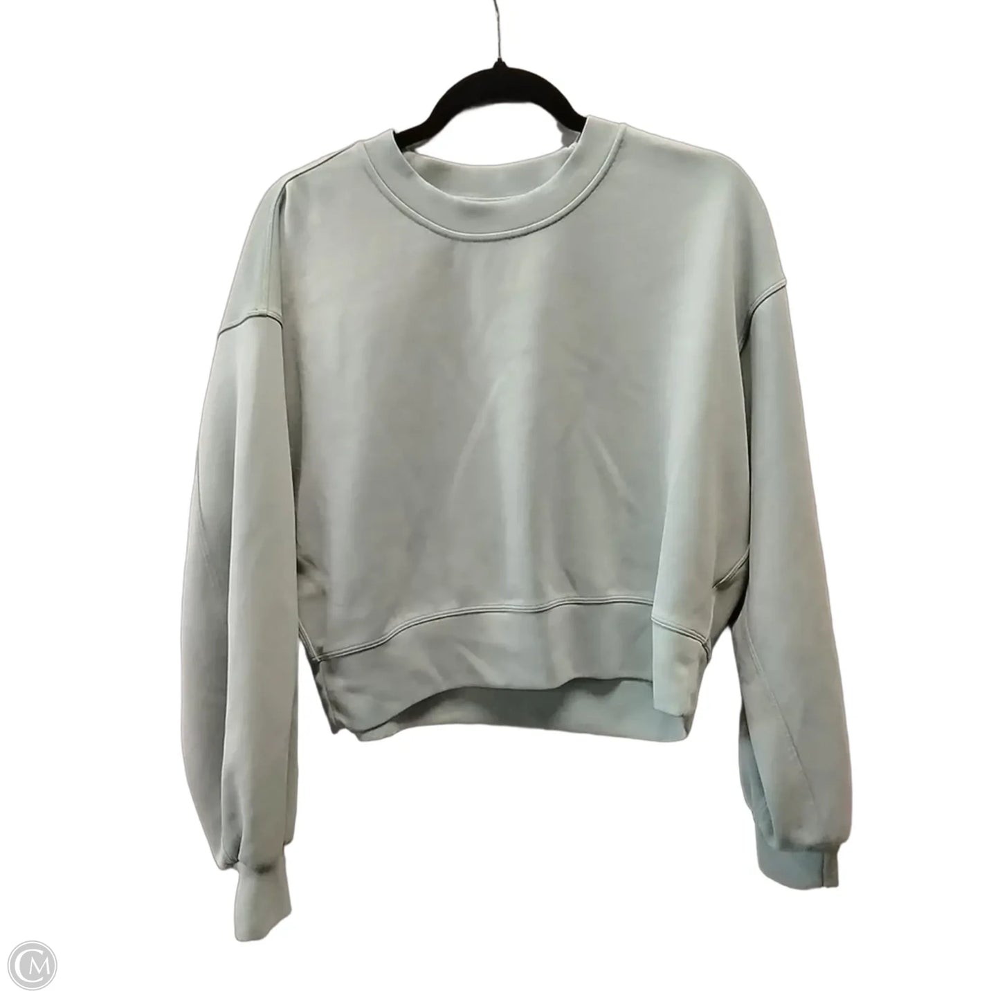 Athletic Sweatshirt Crewneck By Lululemon In Green, Size: L
