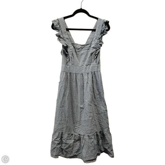 Dress Casual Midi By Loft In Blue, Size: 2