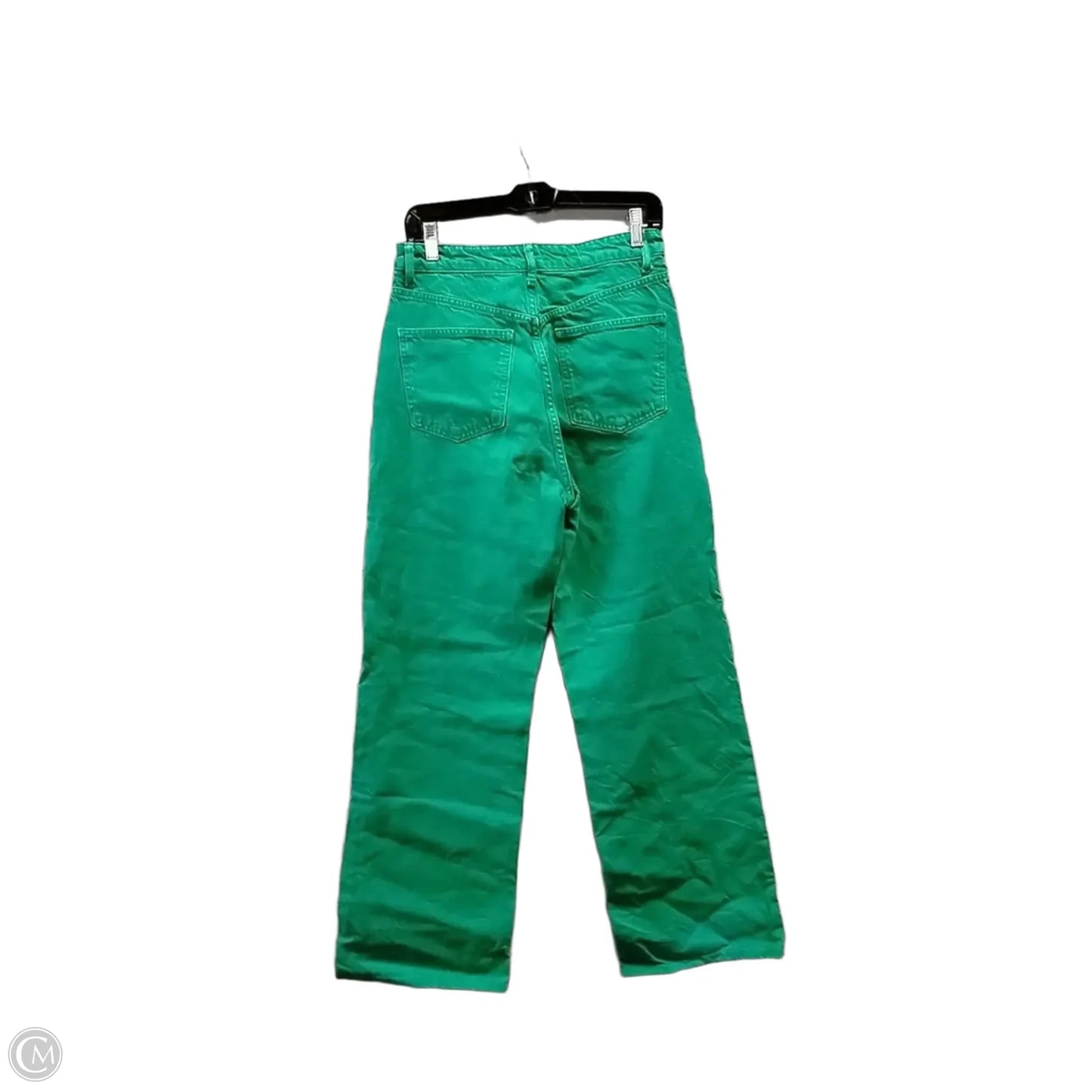 Jeans Wide Leg By Zara In Green, Size: 8