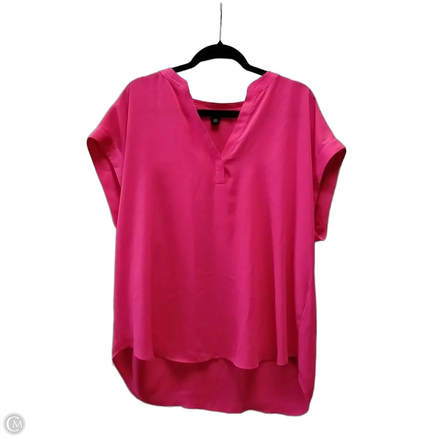 Blouse Short Sleeve By Cynthia Steffe In Pink, Size: Xl