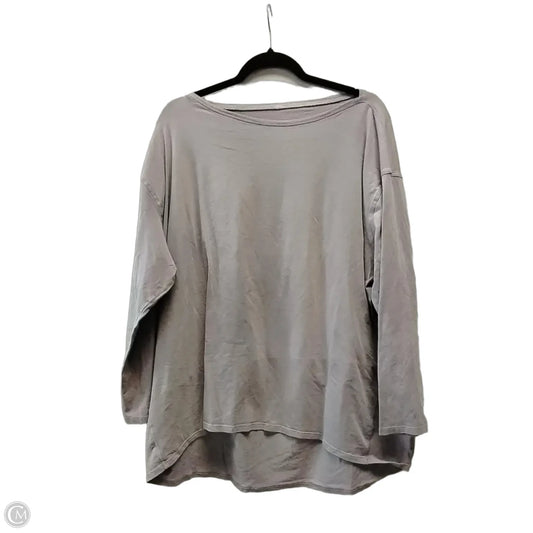 Athletic Top Long Sleeve Collar By Lululemon In Purple, Size: Xl