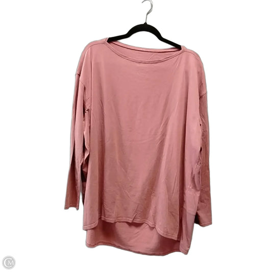 Athletic Top Long Sleeve Collar By Lululemon In Red, Size: Xl