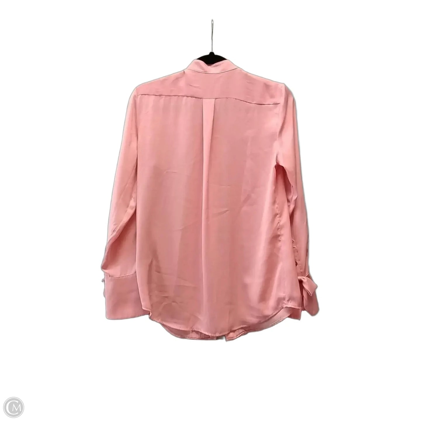 Blouse Long Sleeve By Banana Republic In Pink, Size: Xs