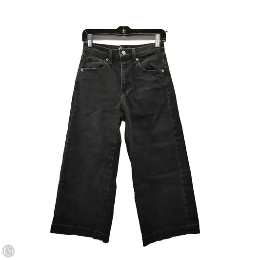 Jeans Wide Leg By Gap In Black, Size: 2