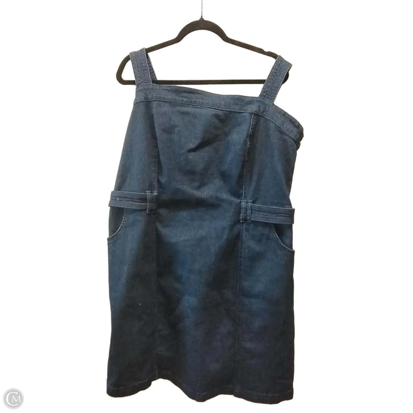 Dress Casual Short By Jessica Simpson In Blue Denim, Size: 2x