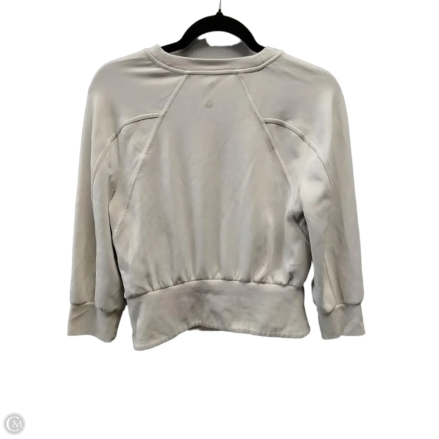Athletic Sweatshirt Collar By Lululemon In Beige, Size: 6