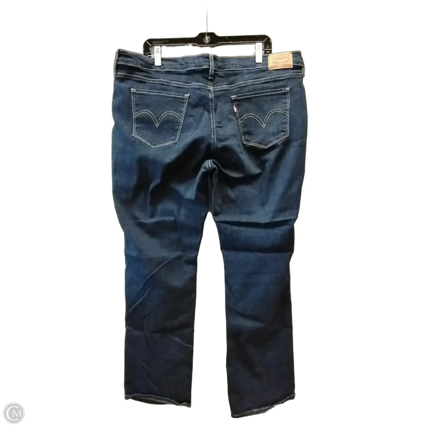 Jeans Straight By Levis In Blue Denim, Size: 20w