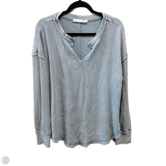 Top Long Sleeve By Altard State In Blue, Size: M