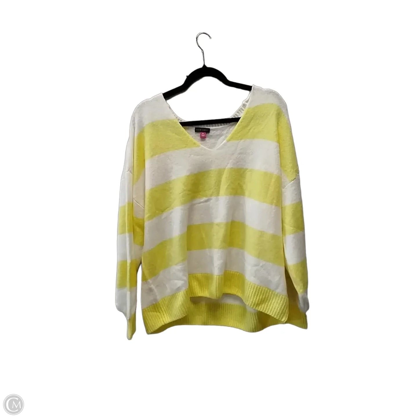 Top Long Sleeve By Vince Camuto In Striped Pattern, Size: Xl