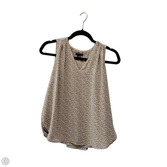 Blouse Sleeveless By Ann Taylor In Polkadot Pattern, Size: Xsp