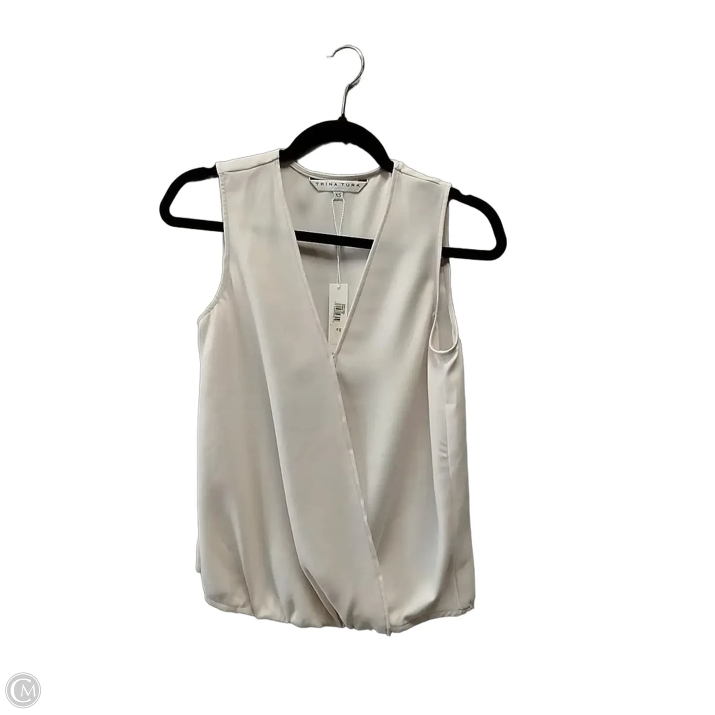Blouse Sleeveless By Trina Turk In White, Size: Xs