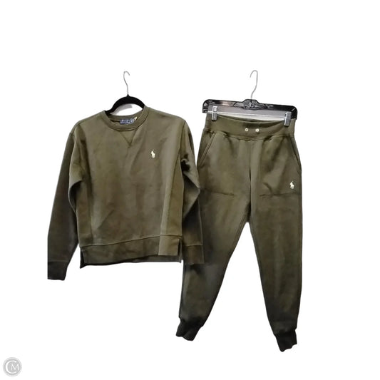 Athletic Pants 2pc By Polo Ralph Lauren In Green, Size: Xs