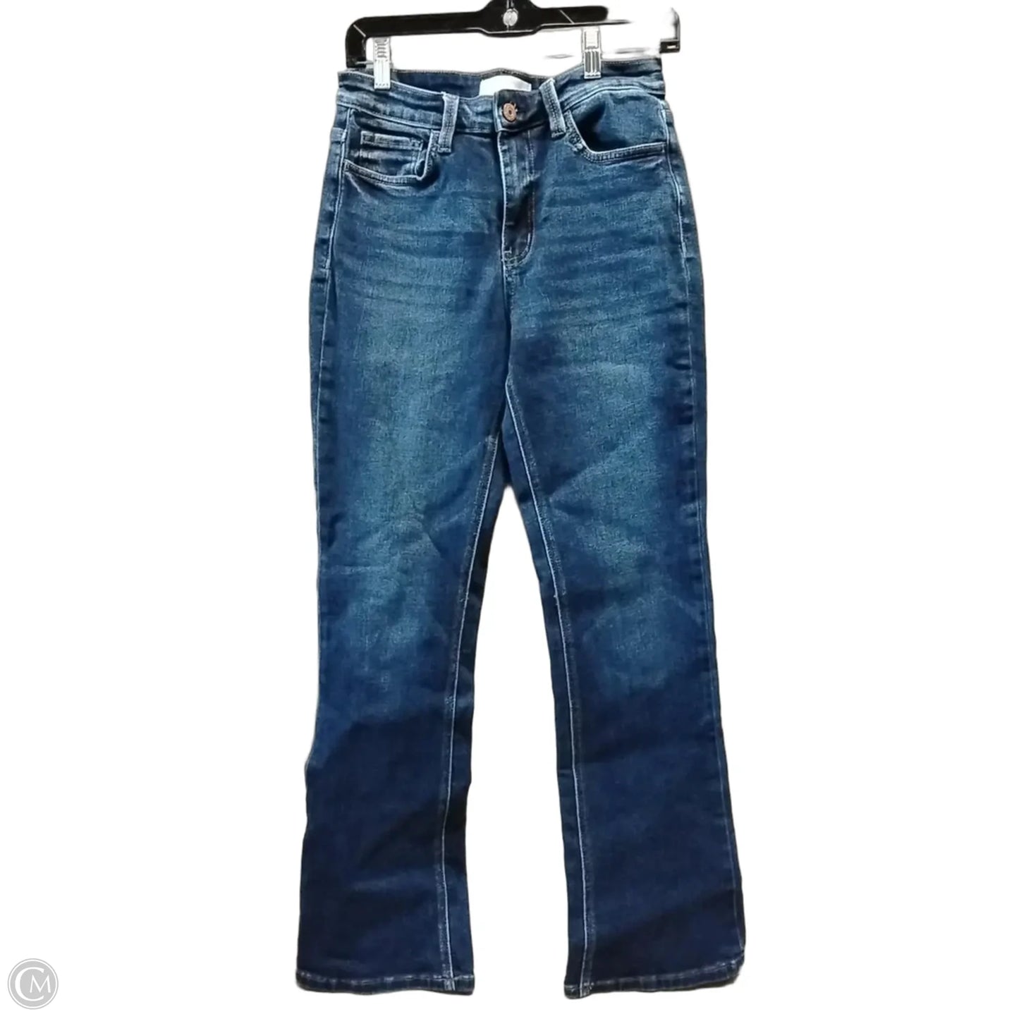 Jeans Flared By Vervet In Blue Denim, Size: 28