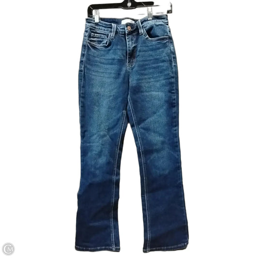Jeans Flared By Vervet In Blue Denim, Size: 28