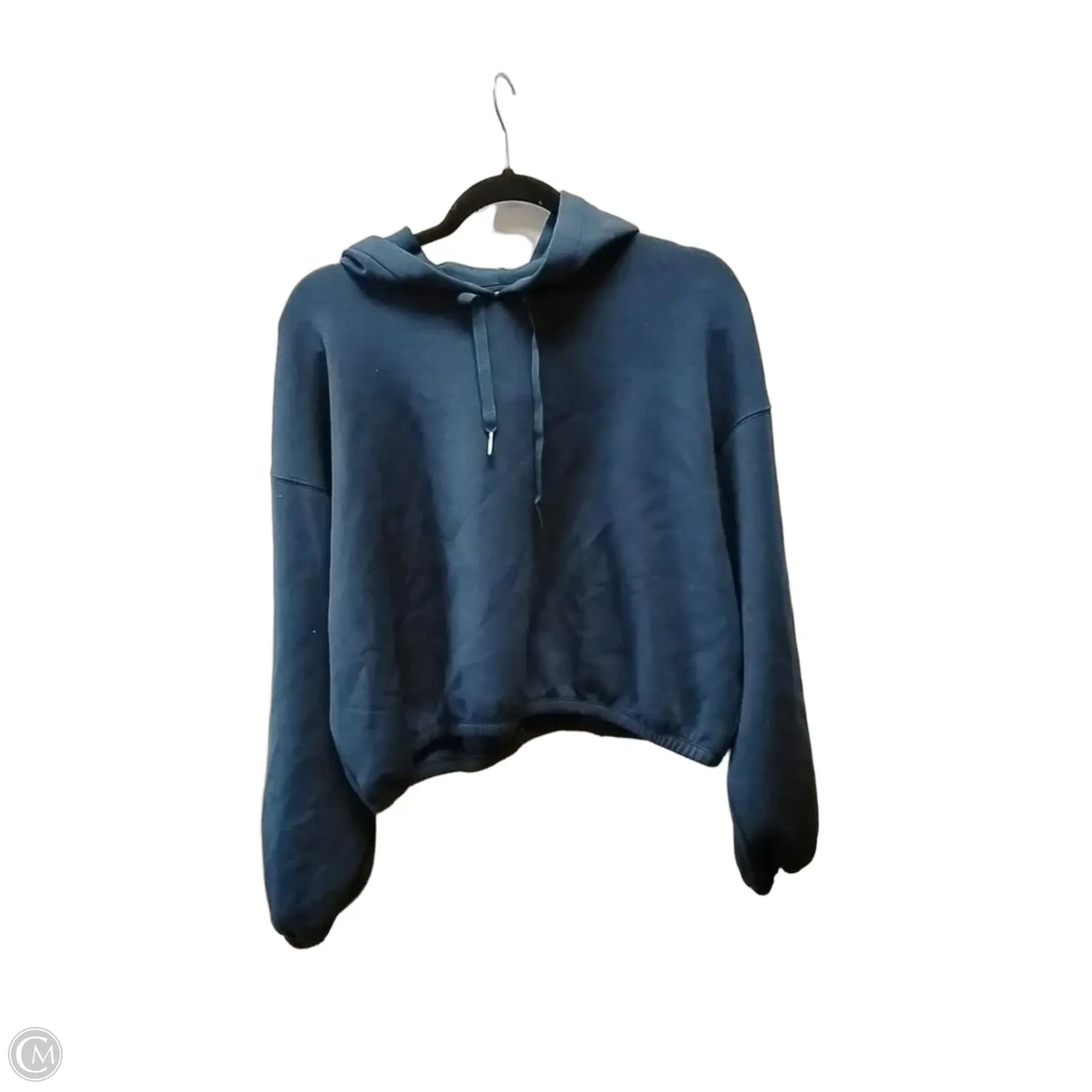 Athletic Sweatshirt Hoodie By Spanx In Blue, Size: L