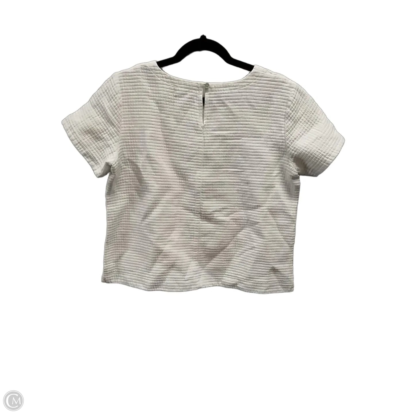 Top Short Sleeve By Eileen Fisher In White, Size: S
