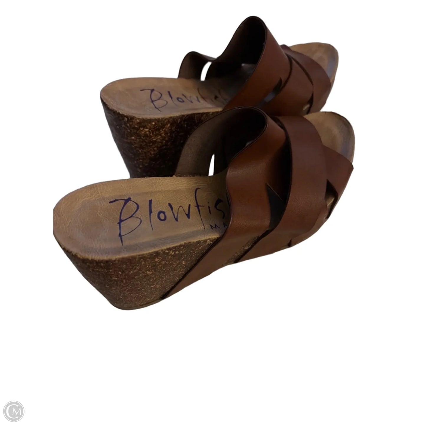 Shoes Heels Wedge By Blowfish In Brown, Size: 8