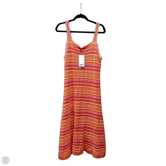 Dress Casual Midi By Jessica Simpson In Striped Pattern, Size: L