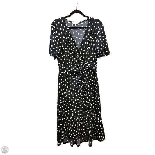 Dress Casual Midi By Robbie Bee In Polkadot Pattern, Size: L