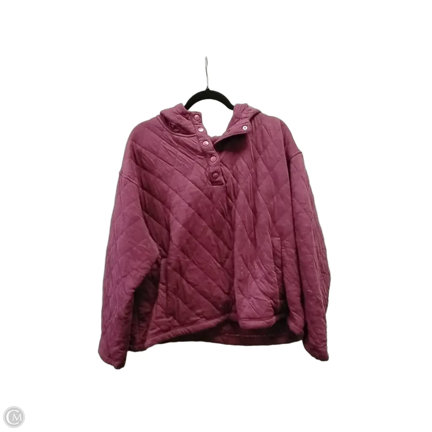 Sweatshirt Hoodie By Lands End In Purple, Size: Xxl
