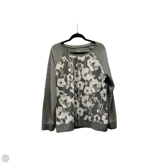 Sweatshirt Crewneck By Bass In Grey, Size: Xl