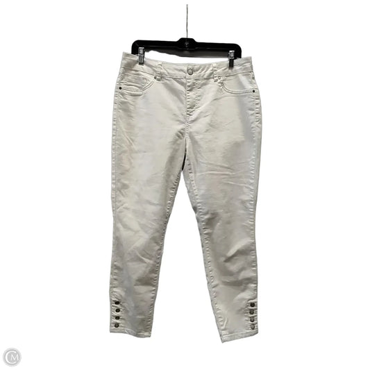 Jeans Skinny By D Jeans In White, Size: 14