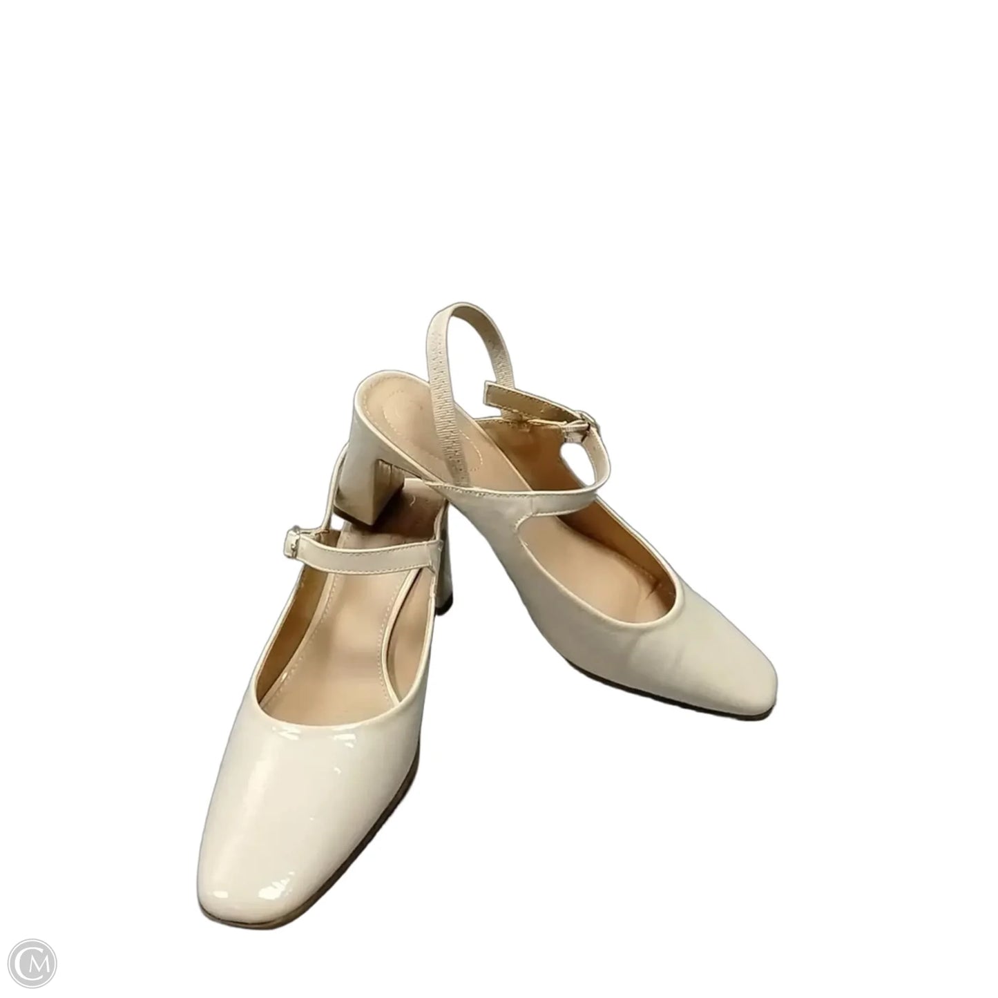 Shoes Heels Block By Cato In Ivory, Size: 9