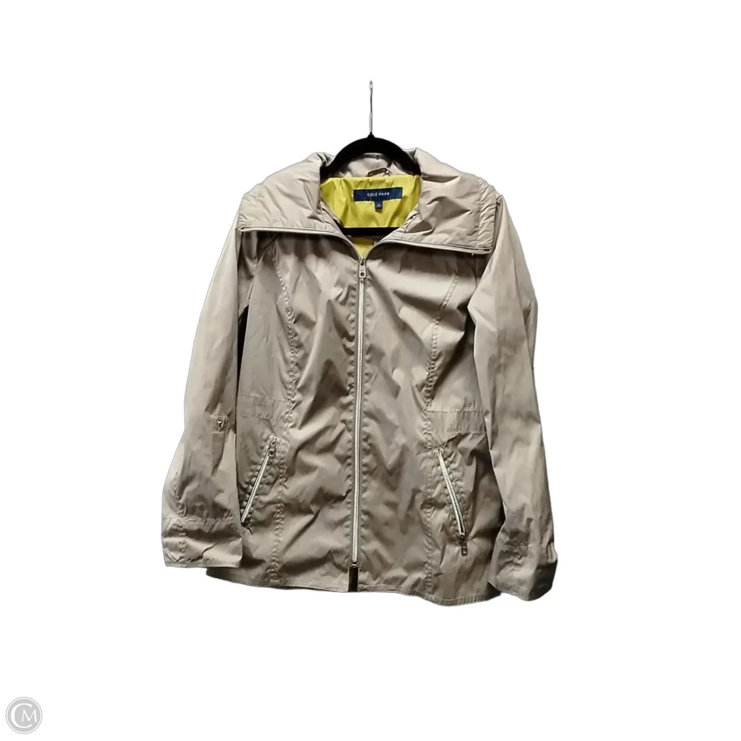 Coat Raincoat By Cole-haan In Brown, Size: M