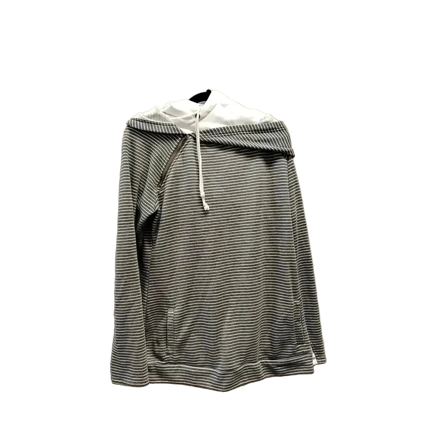 Sweatshirt Hoodie By Vanilla Bay In Striped Pattern, Size: L