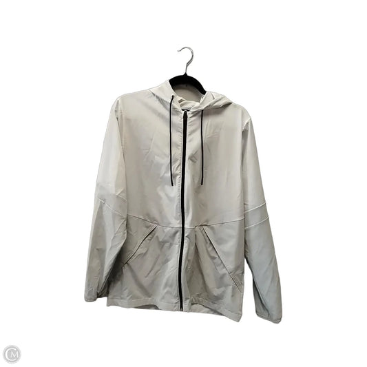 Jacket Windbreaker By Under Armour In White, Size: M