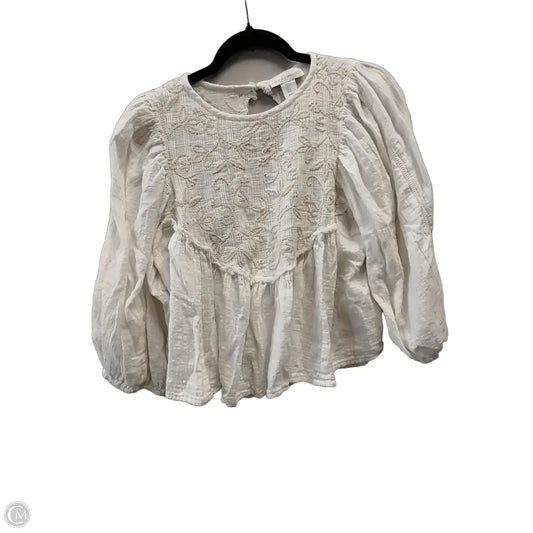 Top Long Sleeve By House Of Harlow In Ivory, Size: S