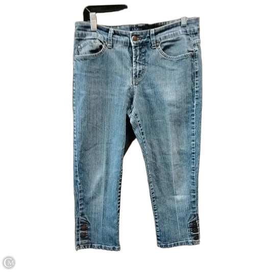 Jeans Cropped By Cme In Blue Denim, Size: 8