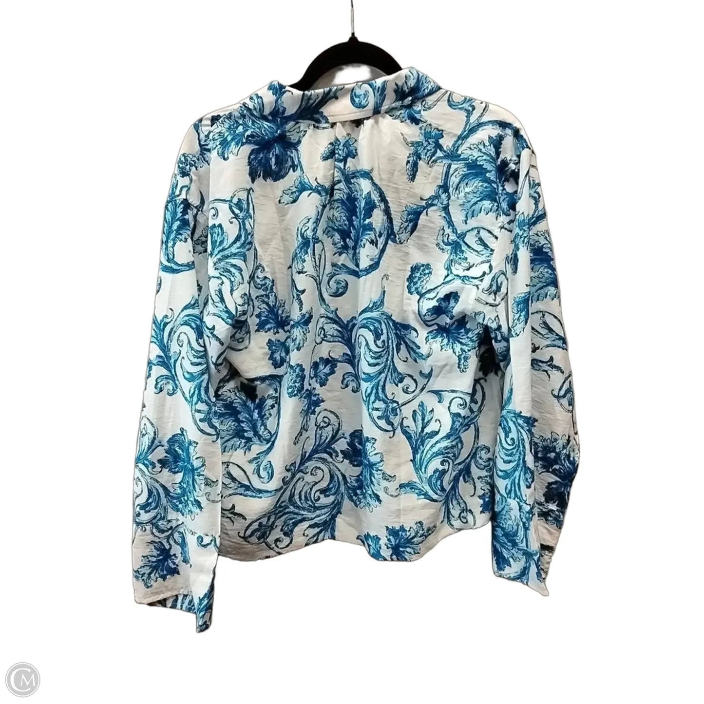 Top Long Sleeve By Loft In White, Size: S
