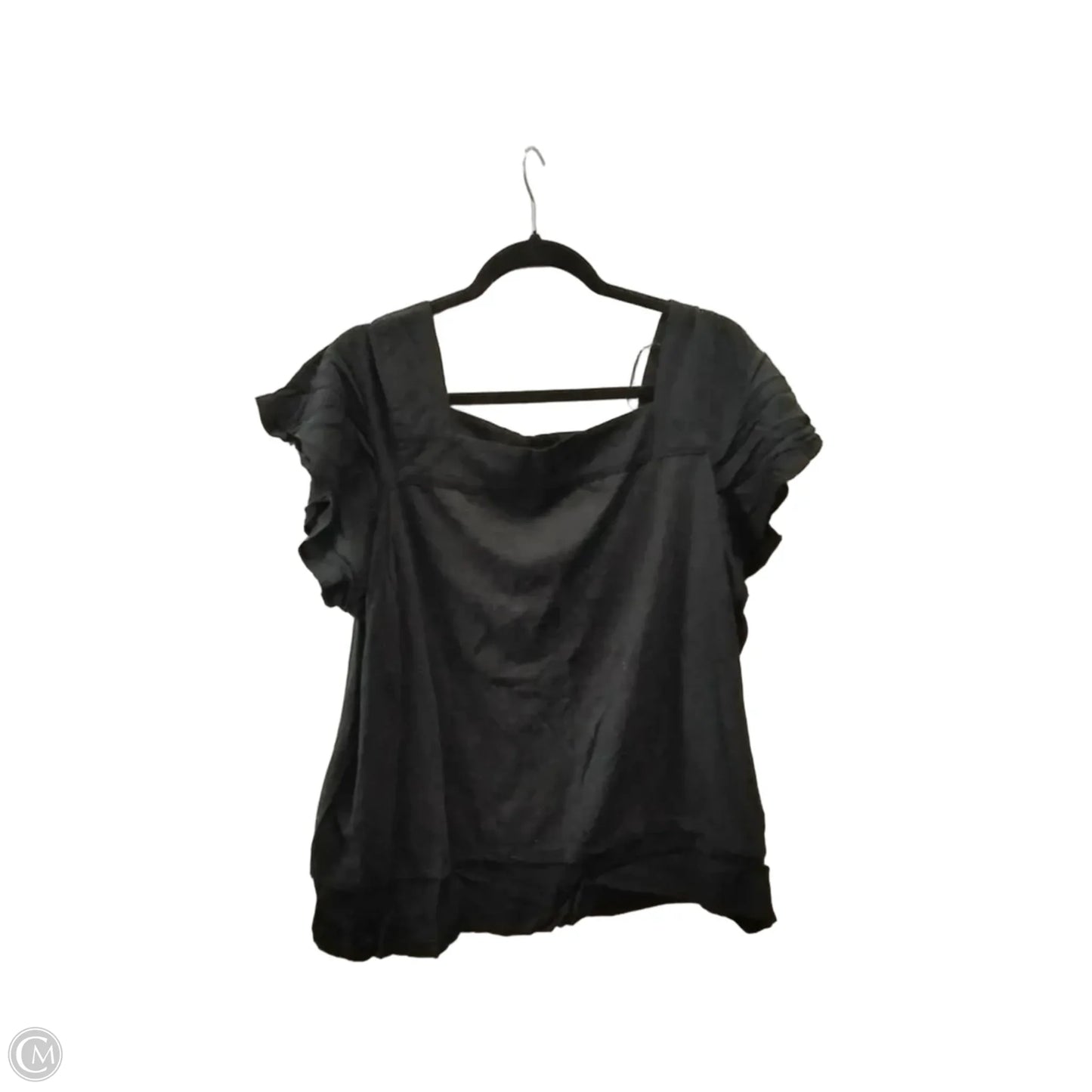 Top Short Sleeve By Vince Camuto In Black, Size: 2x