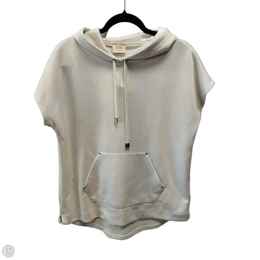 Sweatshirt Hoodie By Elie Tahari In White, Size: S
