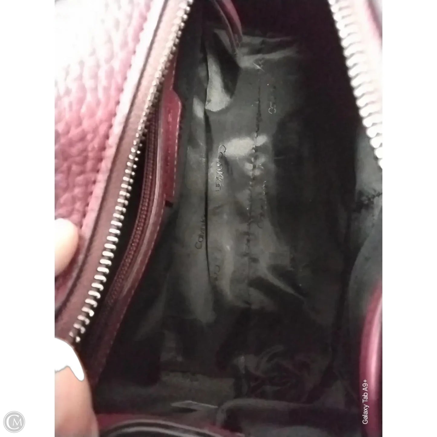 Crossbody Leather By Calvin Klein, Size: Small
