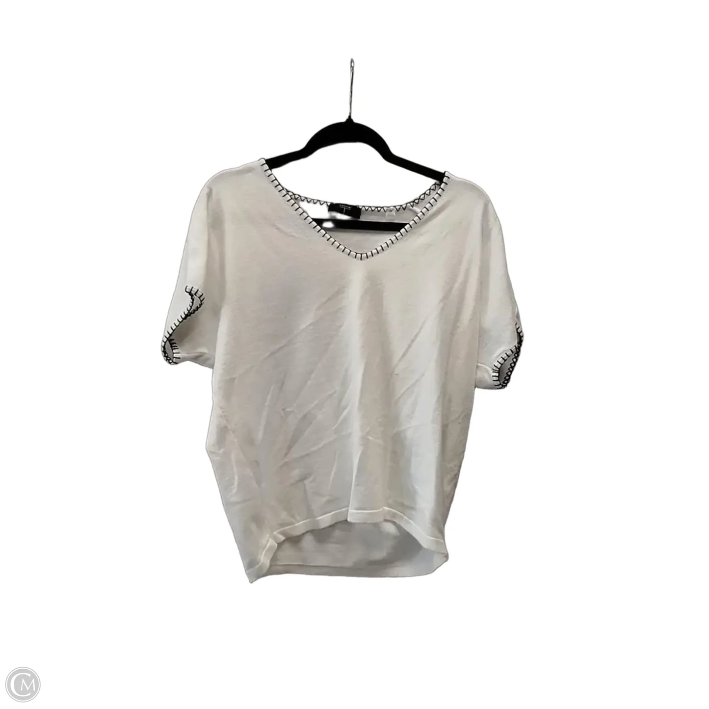 Top Short Sleeve By Tahari In White, Size: S