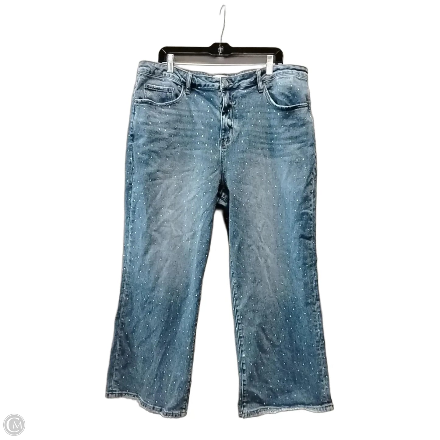 Jeans Straight By Blakeley In Blue Denim, Size: 3x