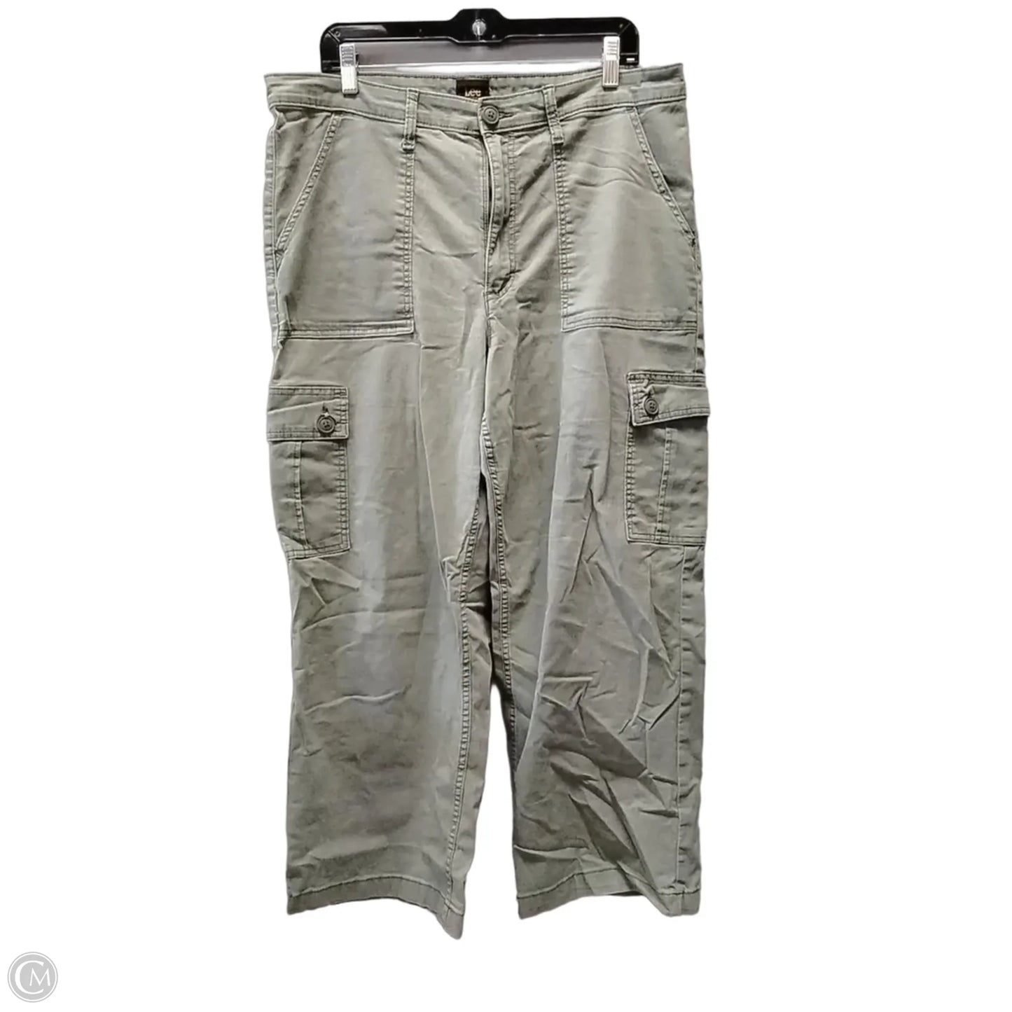 Pants Wide Leg By Lee In Green, Size: 16